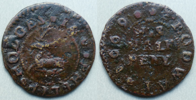 Broadway, Philip Hodges 1669 halfpenny